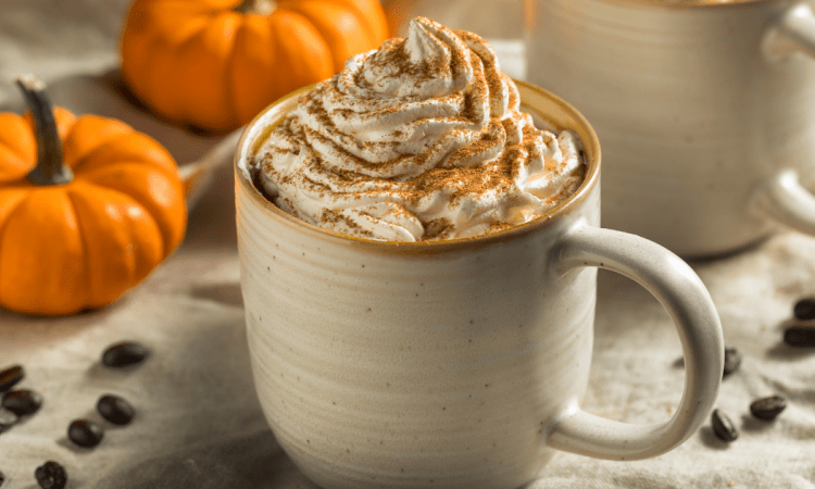 Pumpkin spice latte bebida Starbucks